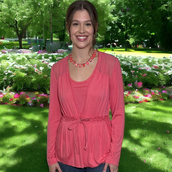 Women’s Tank Top & Jacket - Beautiful Salmon by Emil Ratenberg - Tag Size L - Picture 2 of 16